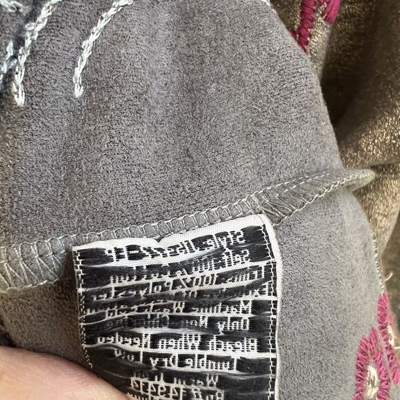 Johnny Was Mallie Metallic Embroidered Cardigan Open Coat Coatigan S Duster Boho - Picture 6 of 7